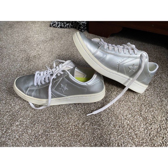 Converse One Star PL LP Silver 555947C Women’s 6.5 - Picture 3 of 6